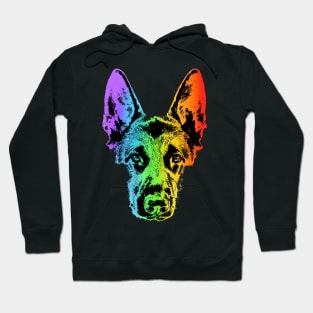 Rainbow German Shepherd Hoodie